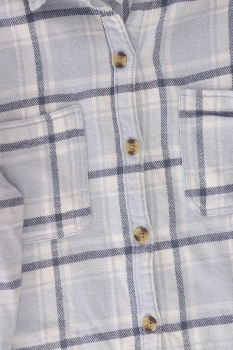 Hollister Hemdjacke Gr. XL kariert blau aus Baumwolle