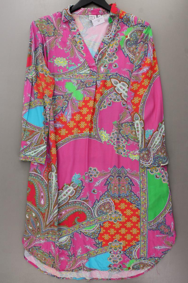 Emily van den Bergh Langarmkleid Gr. 36 mit Paisleymuster mehrfarbig aus Viskose