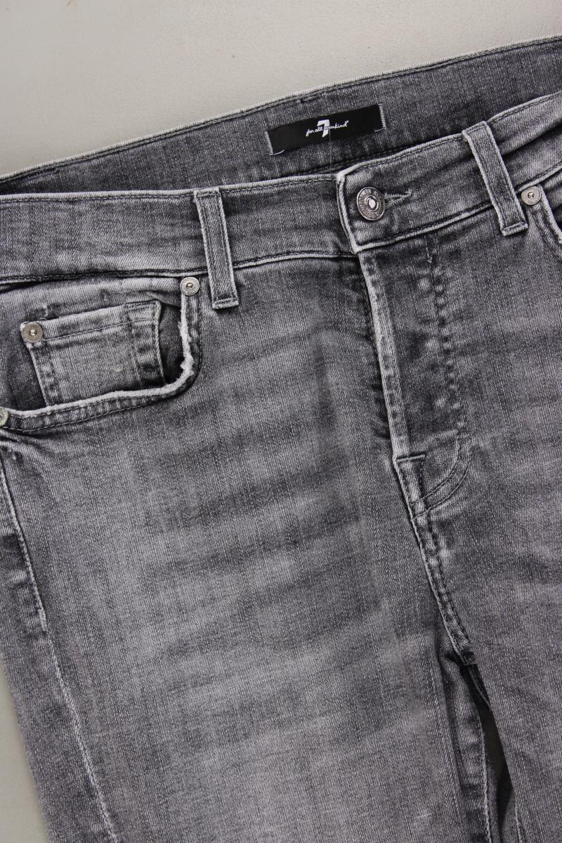 7 For All Mankind Regular Jeans Gr. W27 Modell Asher Soho grau aus Baumwolle