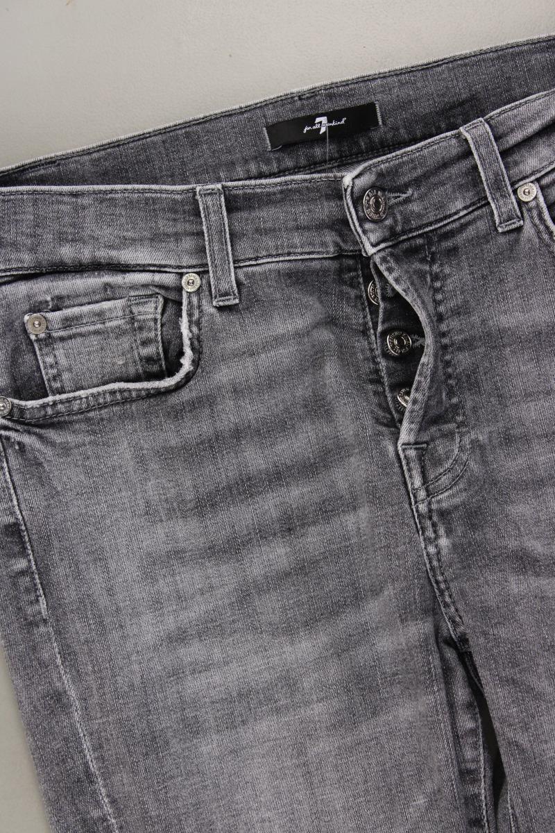 7 For All Mankind Regular Jeans Gr. W27 Modell Asher Soho grau aus Baumwolle