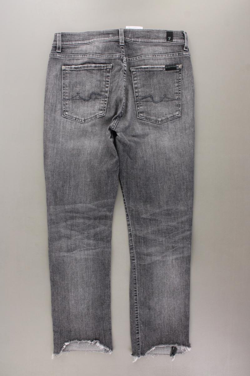 7 For All Mankind Regular Jeans Gr. W27 Modell Asher Soho grau aus Baumwolle
