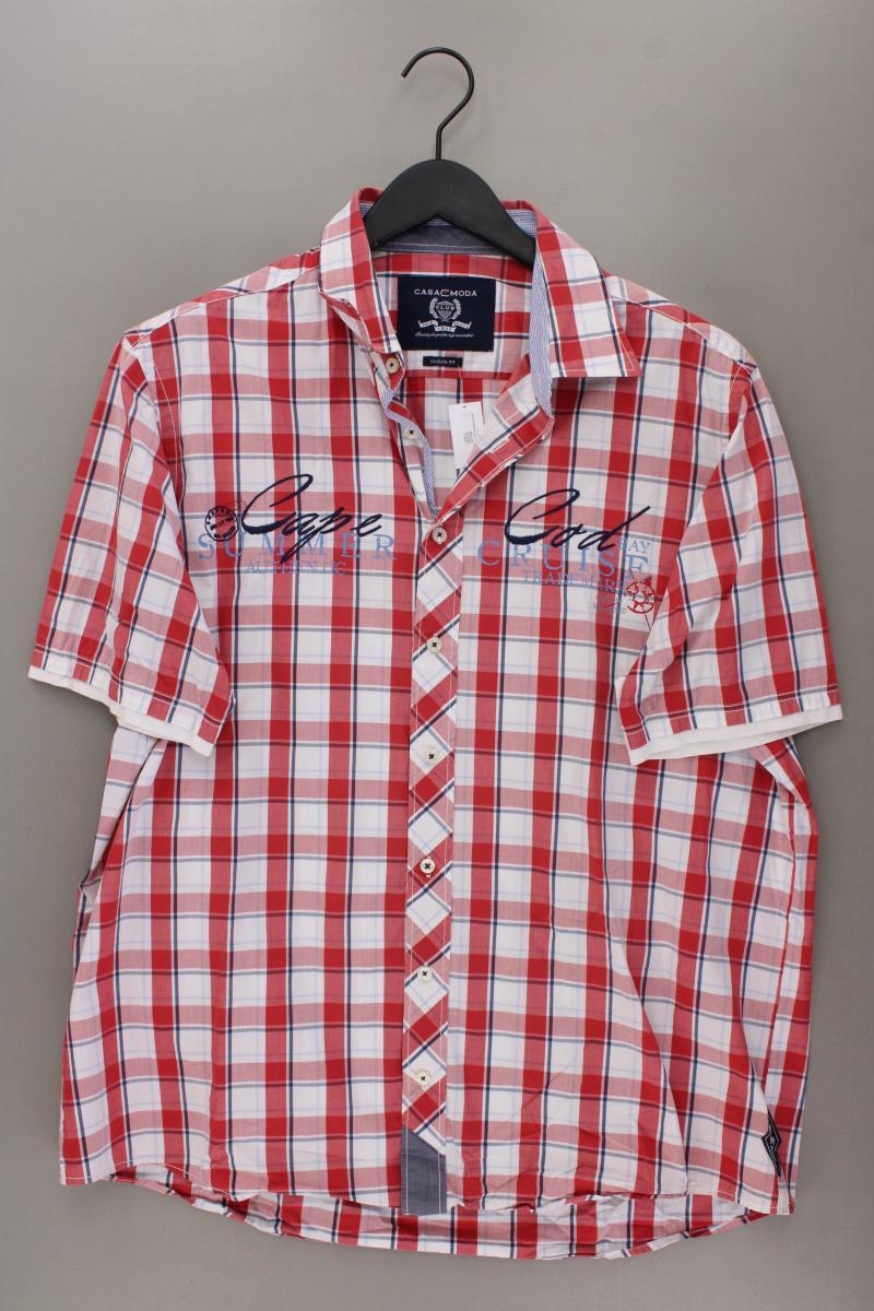 Casa Moda Karohemd für Herren Gr. Hemdgröße 43/44 kariert Kurzarm rot