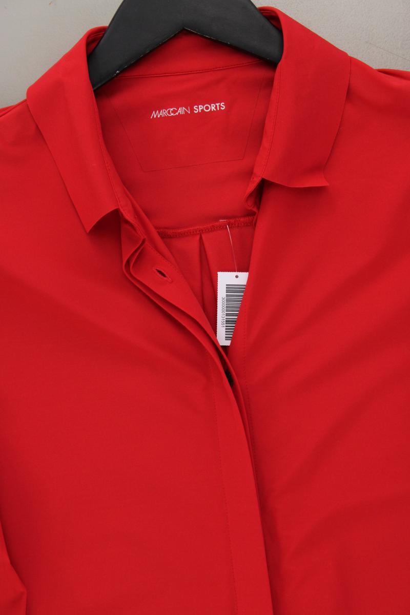 Marc Cain Sports Blusenkleid Gr. 36 neuwertig Langarm rot aus Polyamid