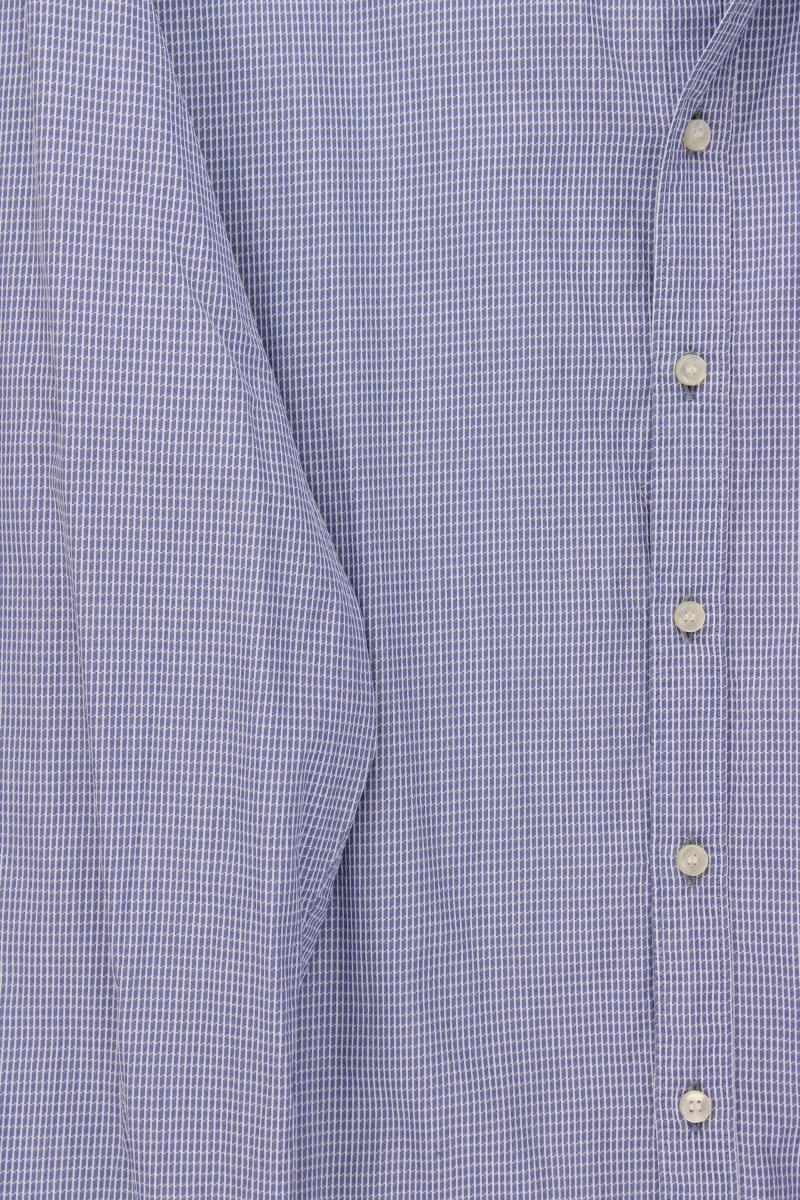 Olymp Langarmhemd für Herren Gr. Hemdgröße 42 blau aus Baumwolle