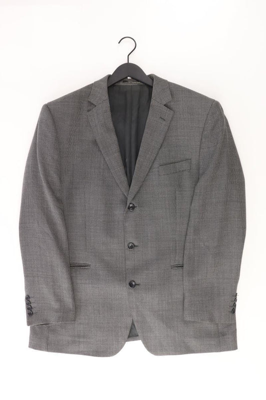 Christian Berg Wollsakko für Herren Gr. 56 grau aus Schurwolle