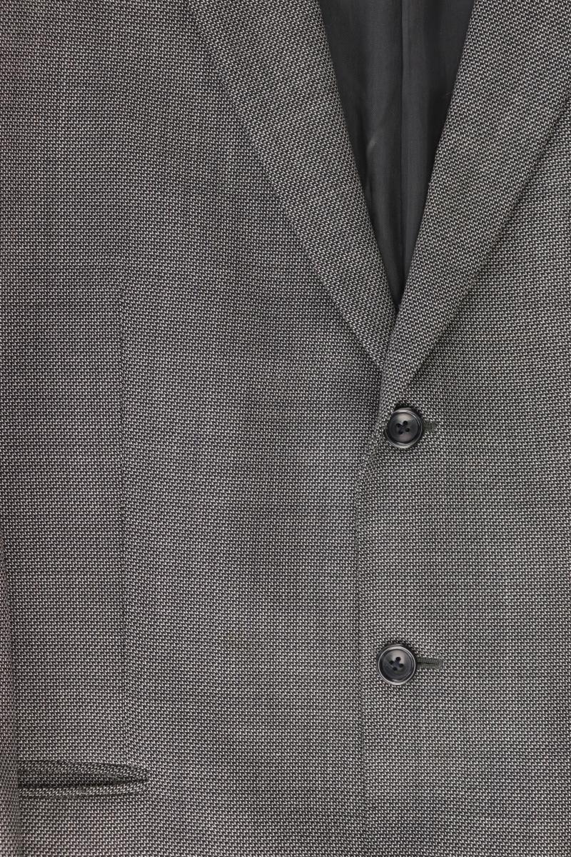 Christian Berg Wollsakko für Herren Gr. 56 grau aus Schurwolle