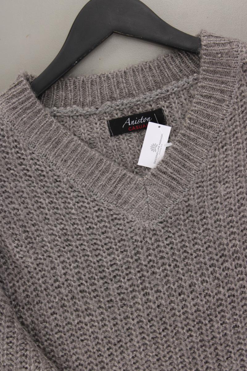 Aniston Grobstrickpullover Gr. 42 grau aus Polyacryl