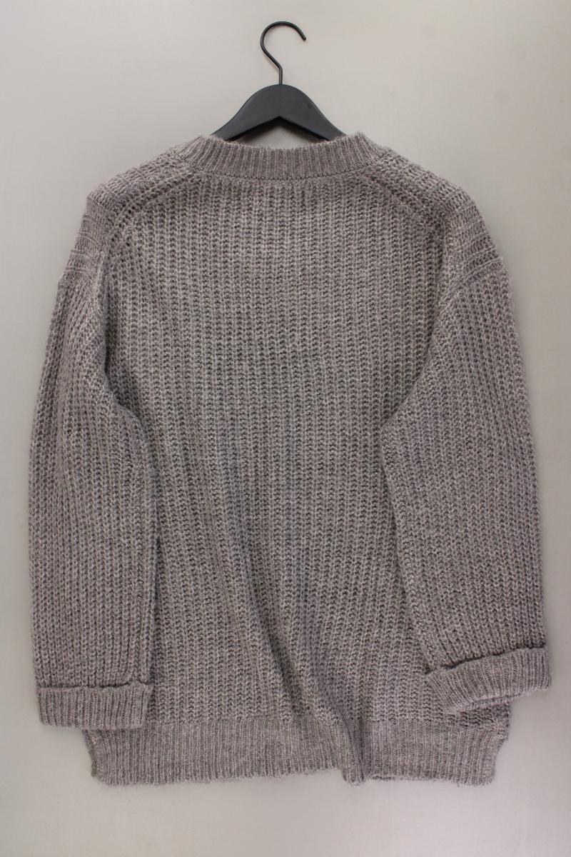 Aniston Grobstrickpullover Gr. 42 grau aus Polyacryl