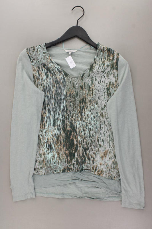 Sandwich_ Longsleeve-Shirt Gr. 38 Langarm grün aus Baumwolle