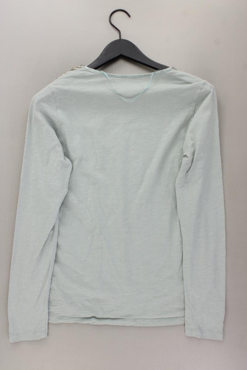 Sandwich_ Longsleeve-Shirt Gr. 38 Langarm grün aus Baumwolle