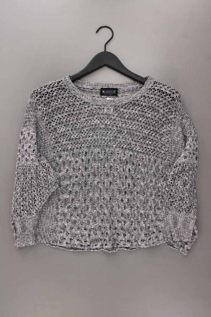 Laura Scott Crop Pullover Gr. 32/34 grau aus Polyacryl