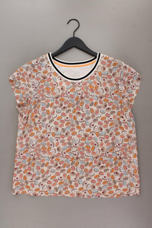 Marc Cain Seidenbluse mit Donutmuster Gr. 44 Kurzarm mehrfarbig