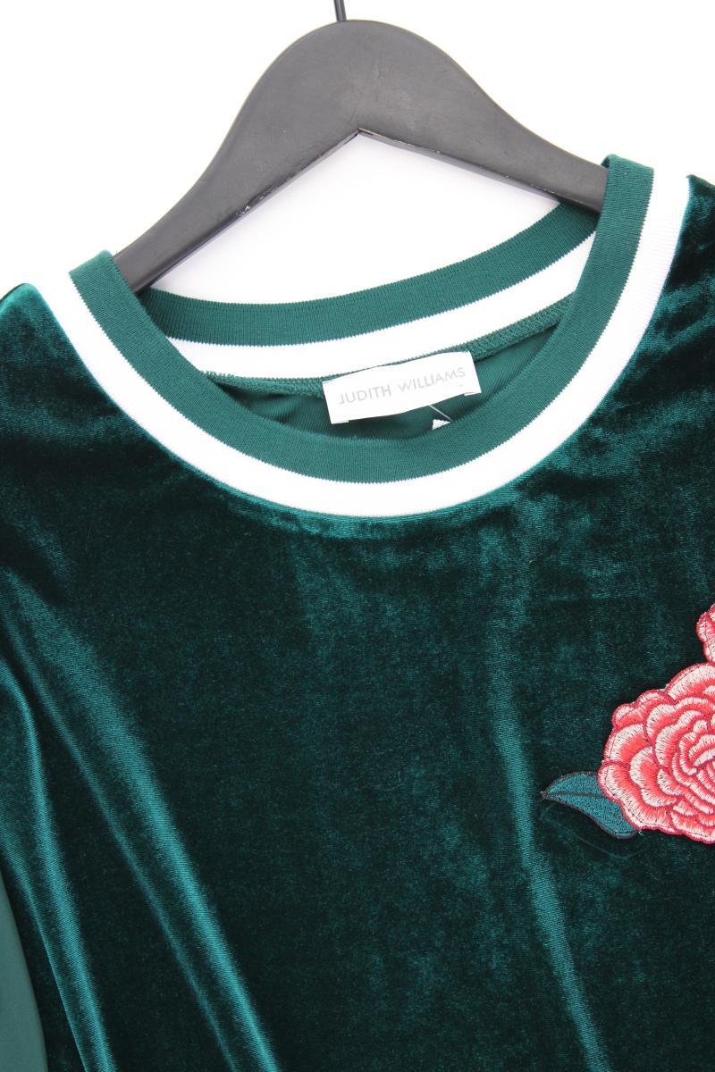 Judith Williams Samtbluse Gr. 50 neuwertig Langarm grün aus Polyester