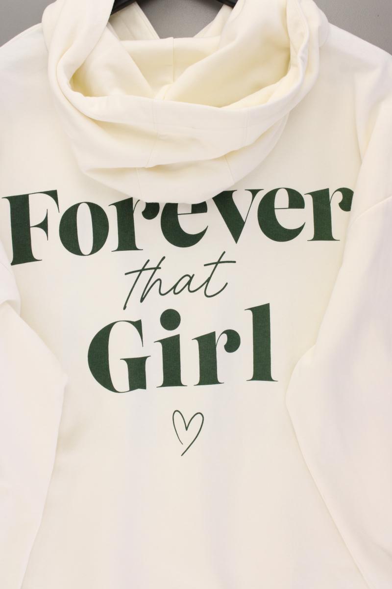 About You x Cita Maass Kapuzenpullover Gr. 48/50 neuwertig creme aus Baumwolle