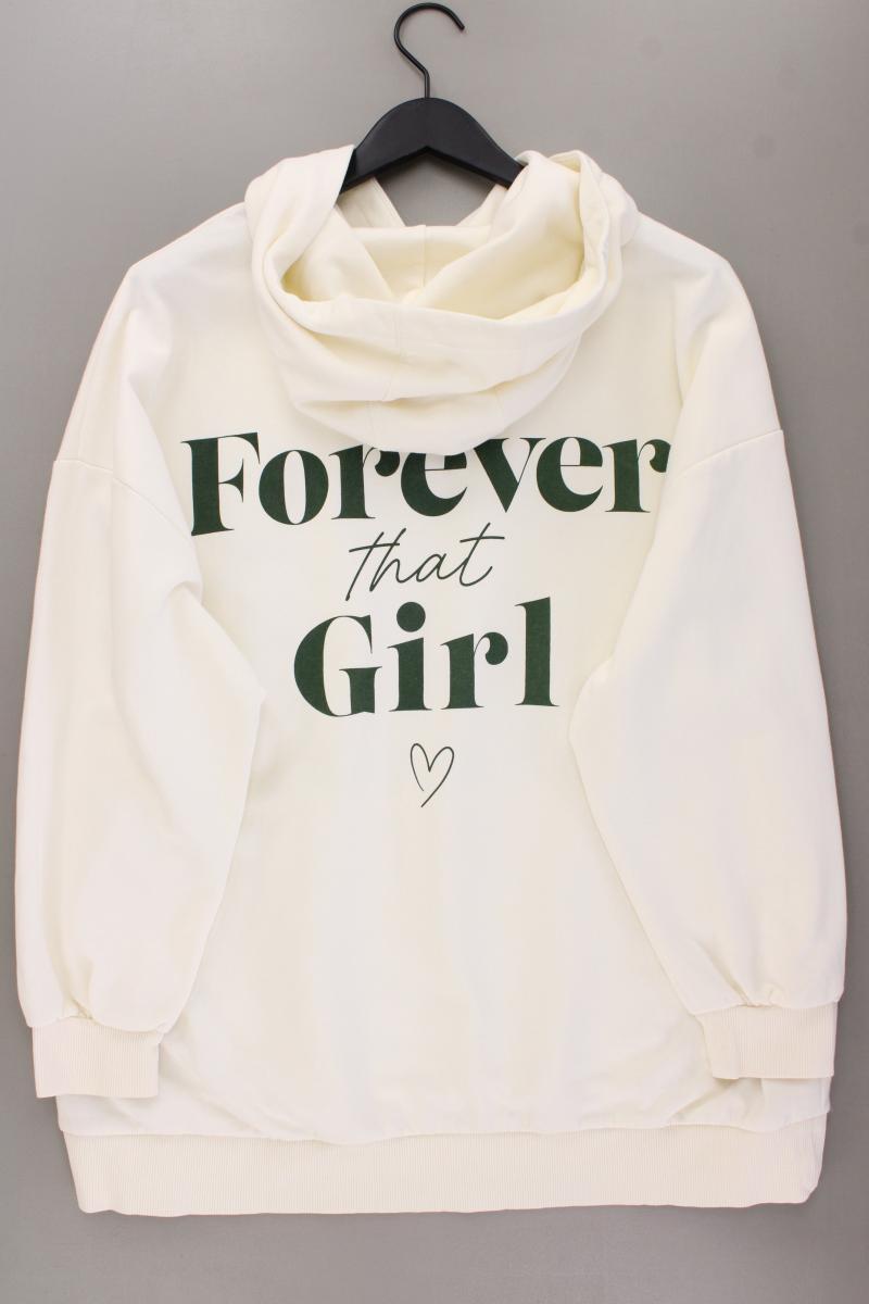 About You x Cita Maass Kapuzenpullover Gr. 48/50 neuwertig creme aus Baumwolle