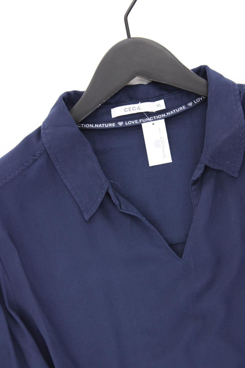 Cecil Langarmbluse Gr. XL blau