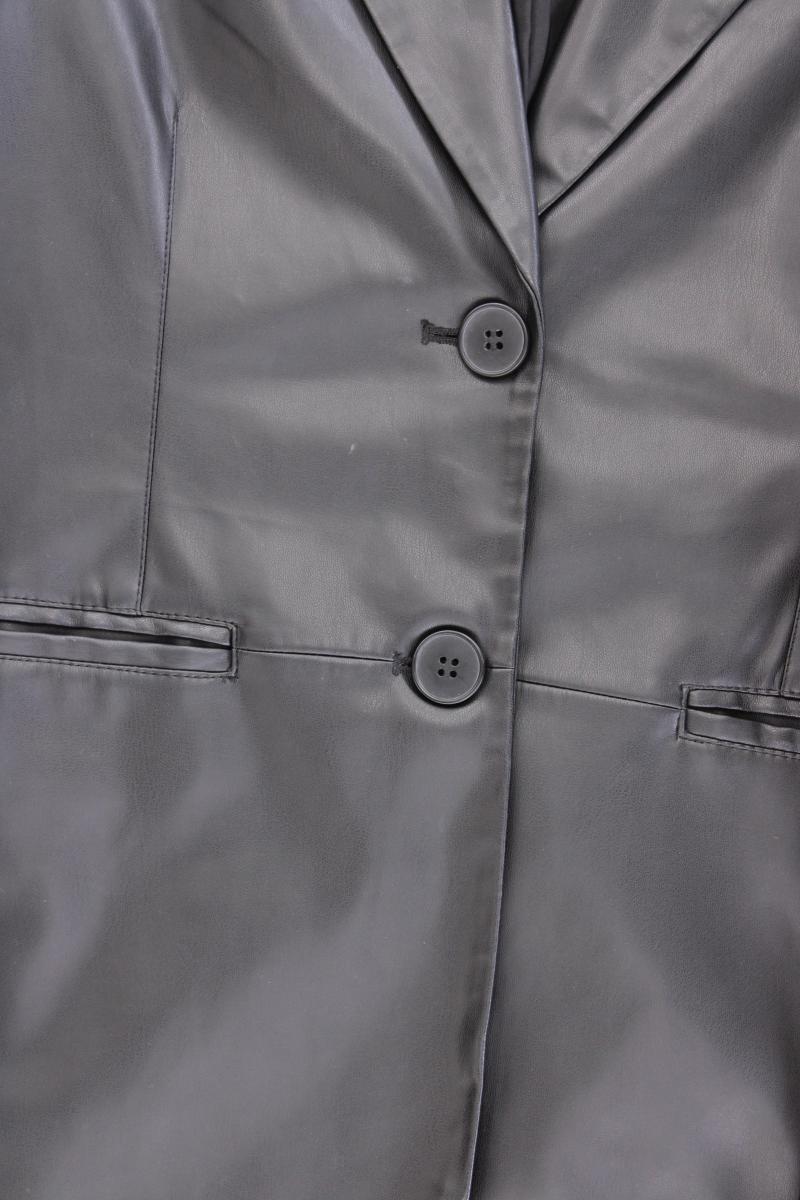 Bershka Longblazer Gr. XS schwarz aus Polyurethan