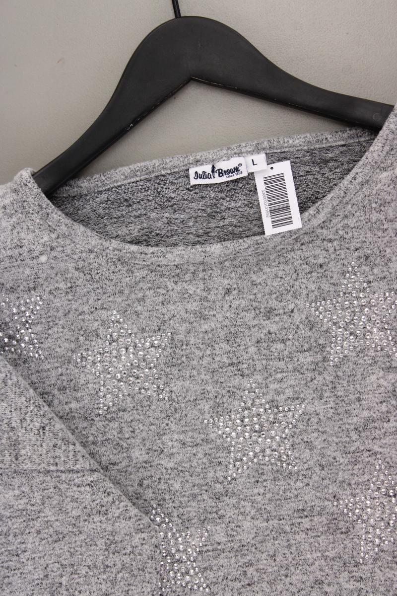 Julia Brown Shirt Gr. L grau aus Viskose