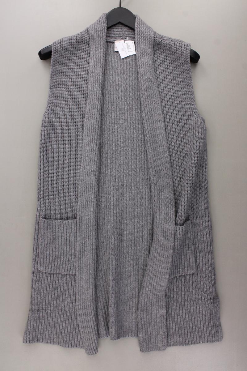 Heine Strickweste Gr. 36 neuwertig grau aus Viskose