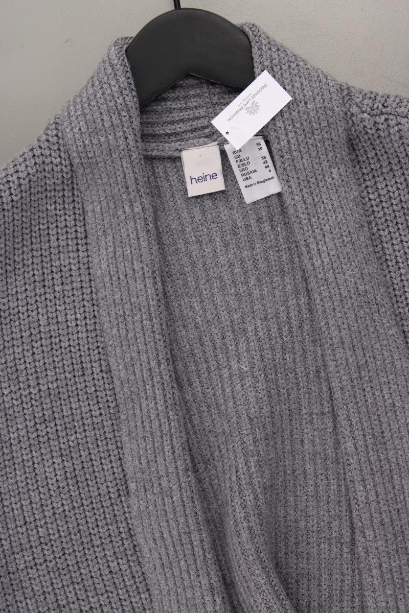 Heine Strickweste Gr. 36 neuwertig grau aus Viskose