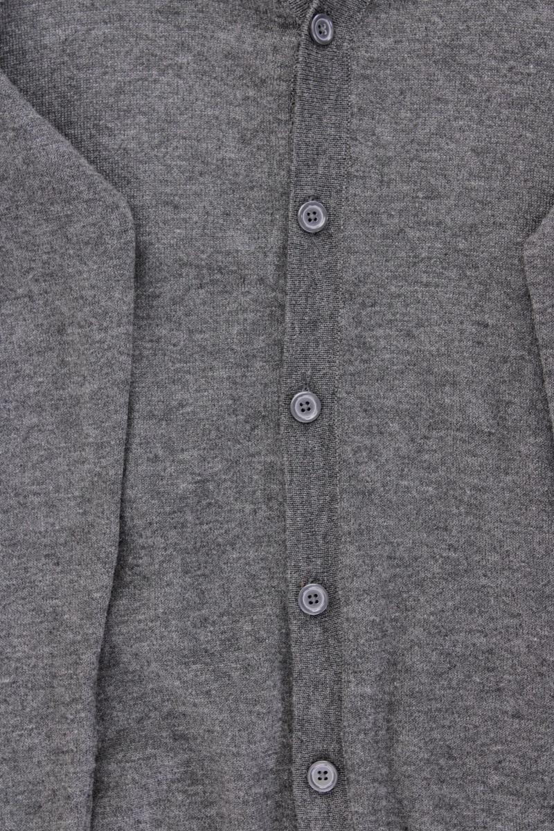 Camargue Strickjacke für Herren Gr. L Langarm grau aus Baumwolle