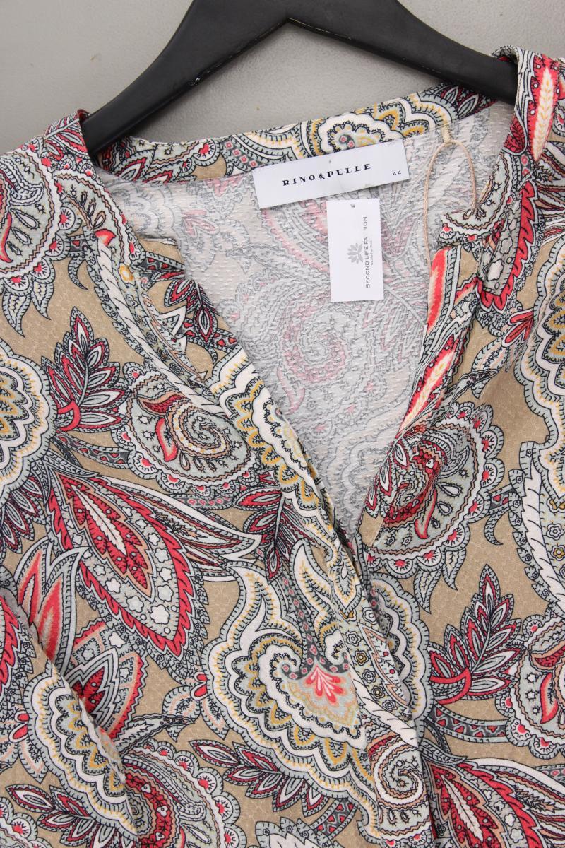 Rino&Pelle Langarmbluse Gr. 44 mit Paisleymuster mehrfarbig aus Viskose
