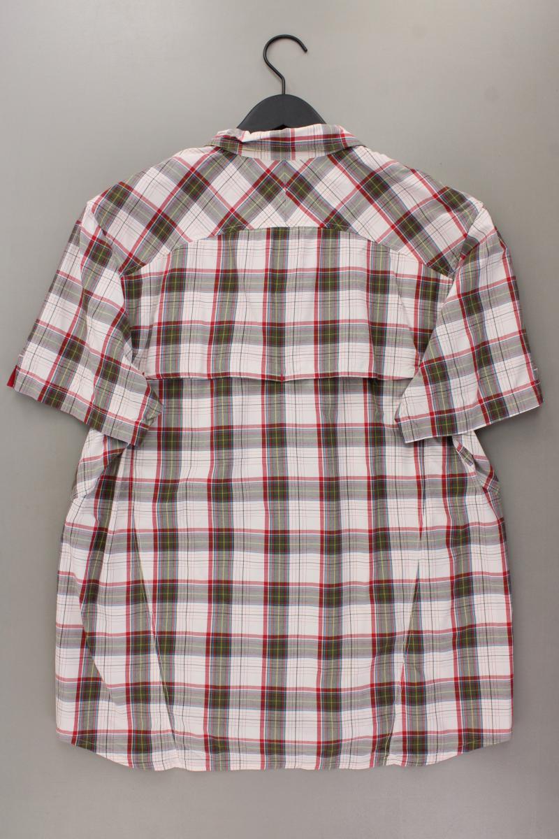 Adidas Karohemd für Herren Gr. 54 kariert Kurzarm mehrfarbig aus Polyester