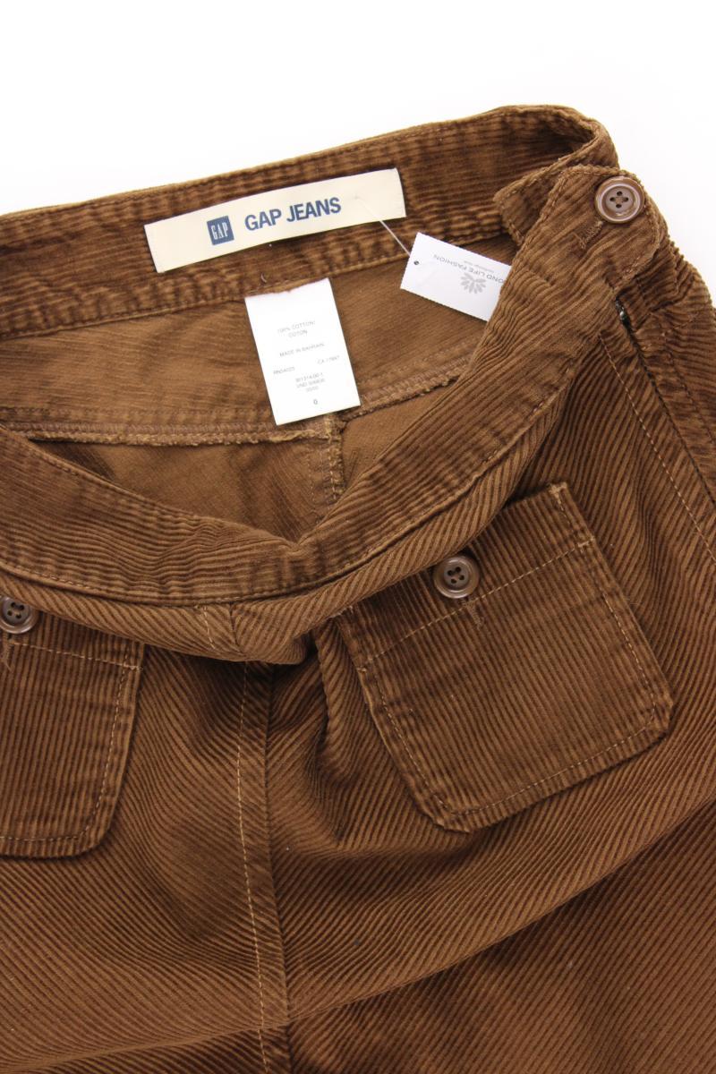 GAP Cordrock Gr. US 0 (XS) braun aus Baumwolle
