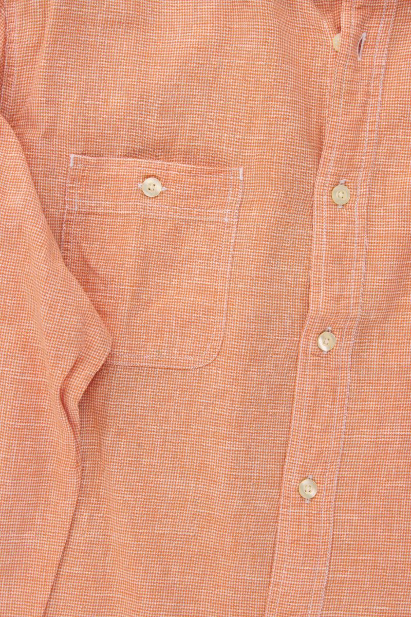 Lands' End Langarmhemd für Herren Gr. L orange aus Baumwolle