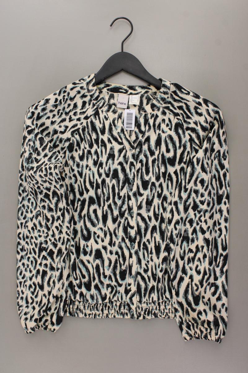 Heine Langarmbluse Gr. 36 mit Tierdruck mehrfarbig aus Polyester