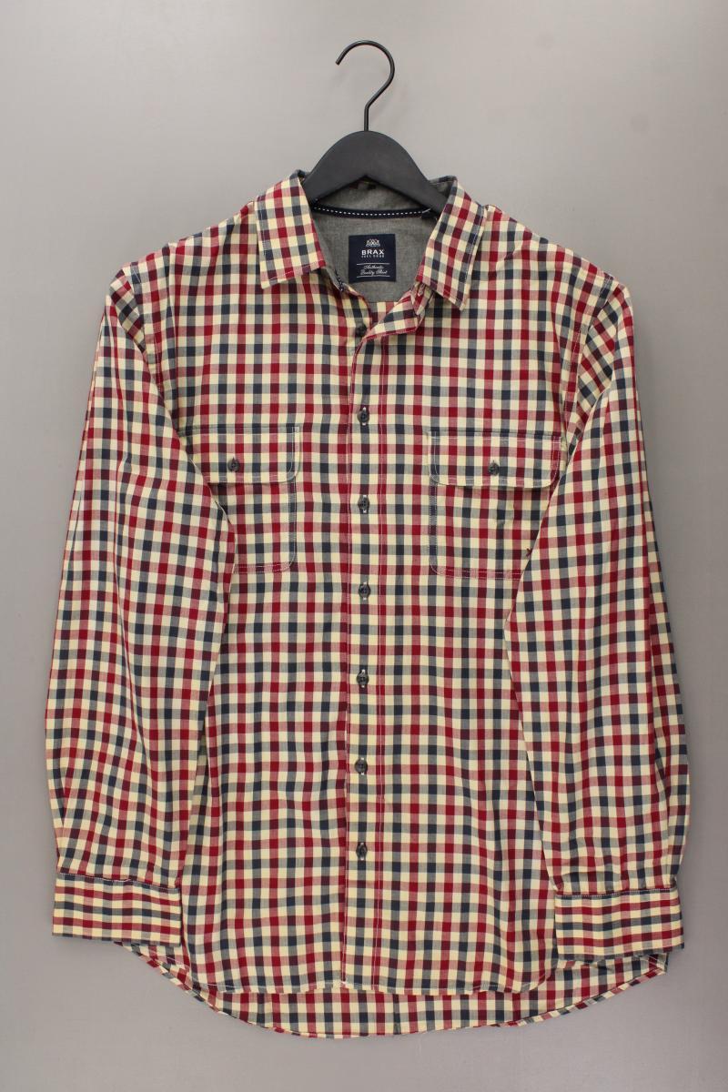 Brax Karohemd für Herren Gr. Hemdgröße 41/42 kariert Langarm mehrfarbig