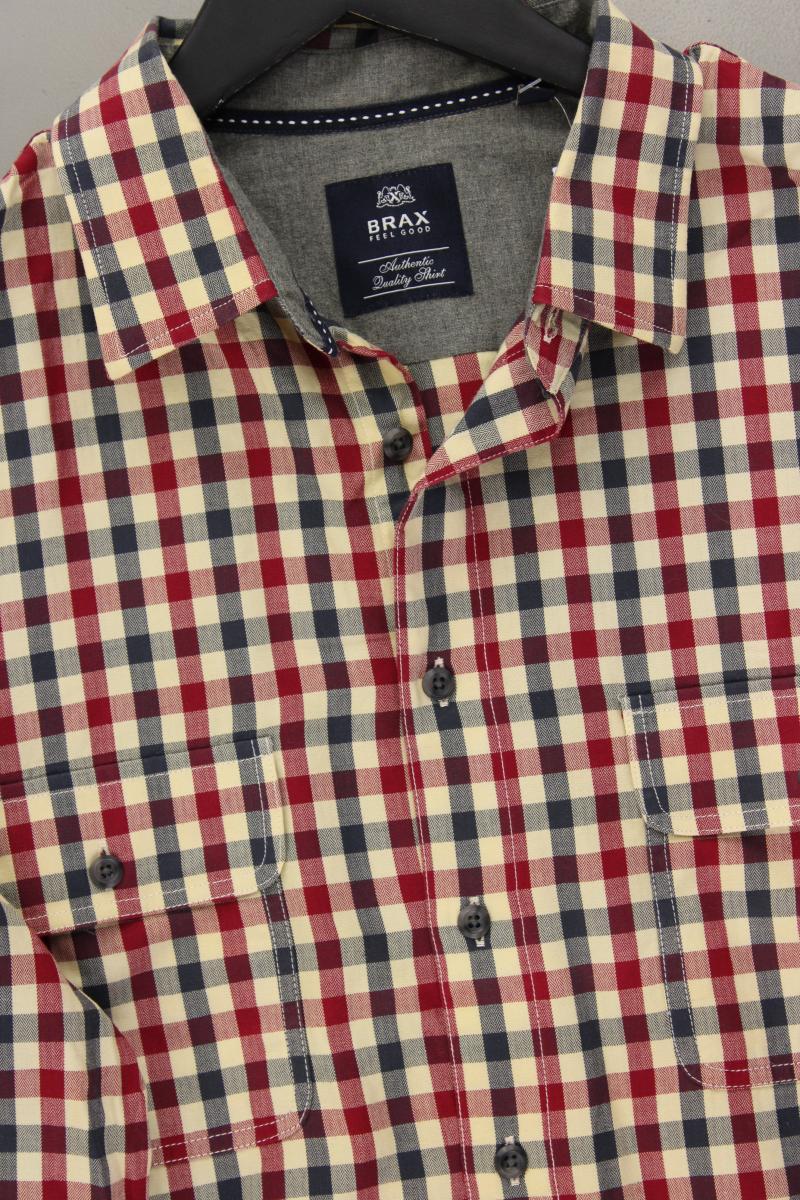 Brax Karohemd für Herren Gr. Hemdgröße 41/42 kariert Langarm mehrfarbig