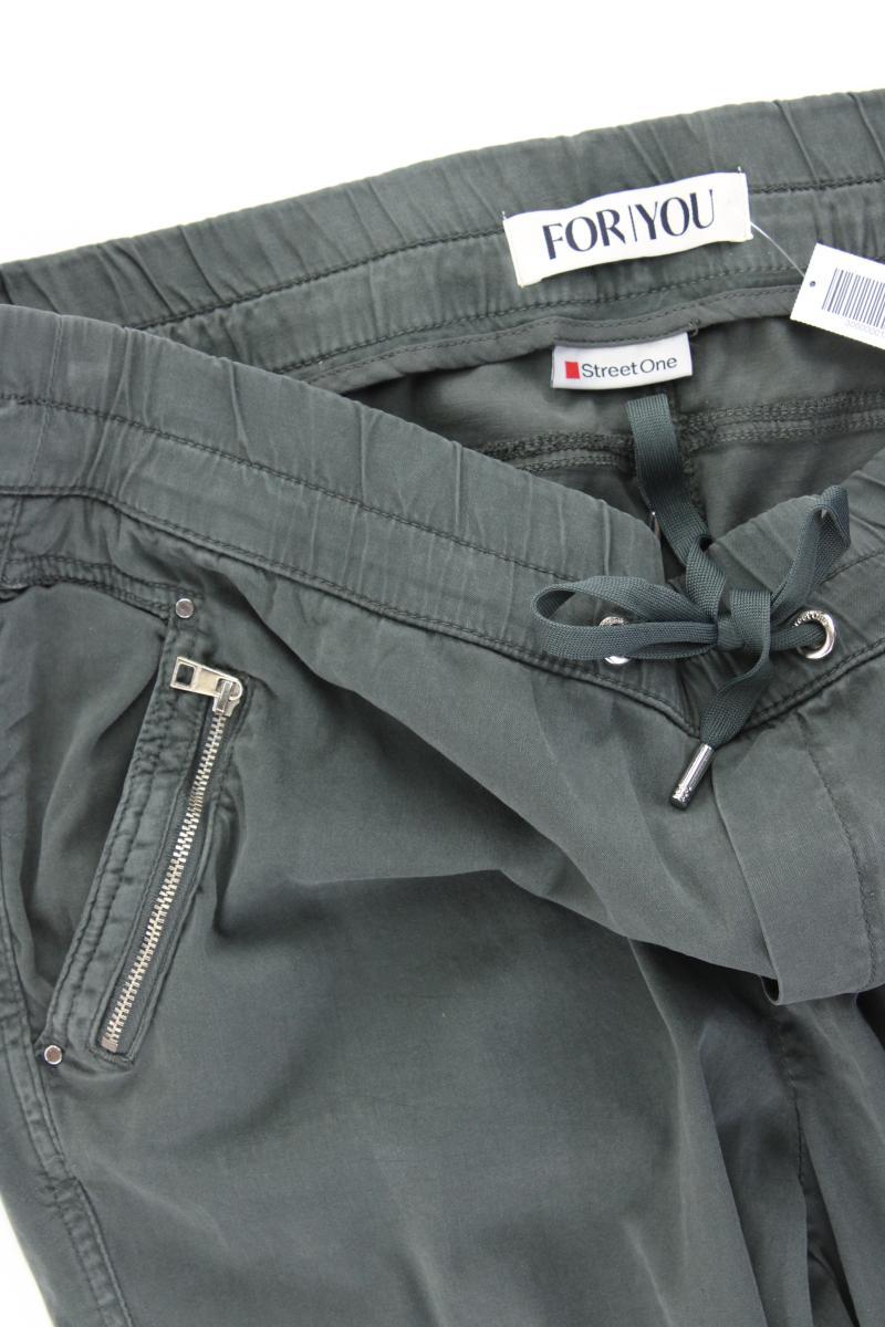 Street One Cargohose Gr. 44/L30 Modell Bonny grün aus Baumwolle
