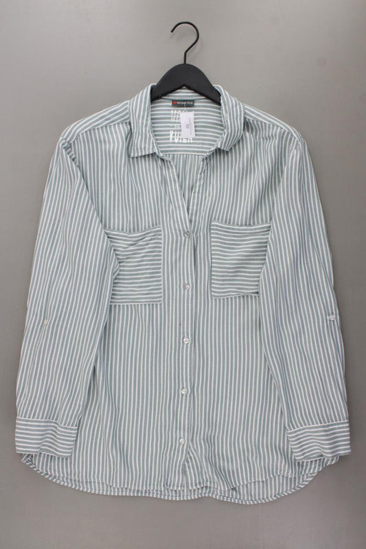 Street One Langarmbluse Gr. 46 gestreift grün aus Viskose