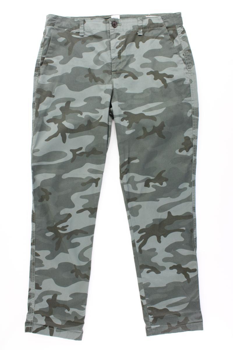 GAP Chinohose Gr. US 8 (M) camouflage olivgrün aus Baumwolle