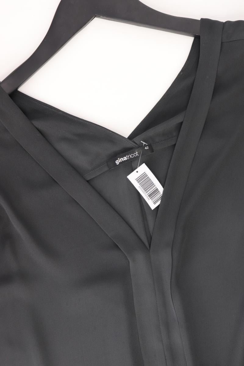 ginatricot Ärmellose Bluse Gr. 42 grau aus Polyester