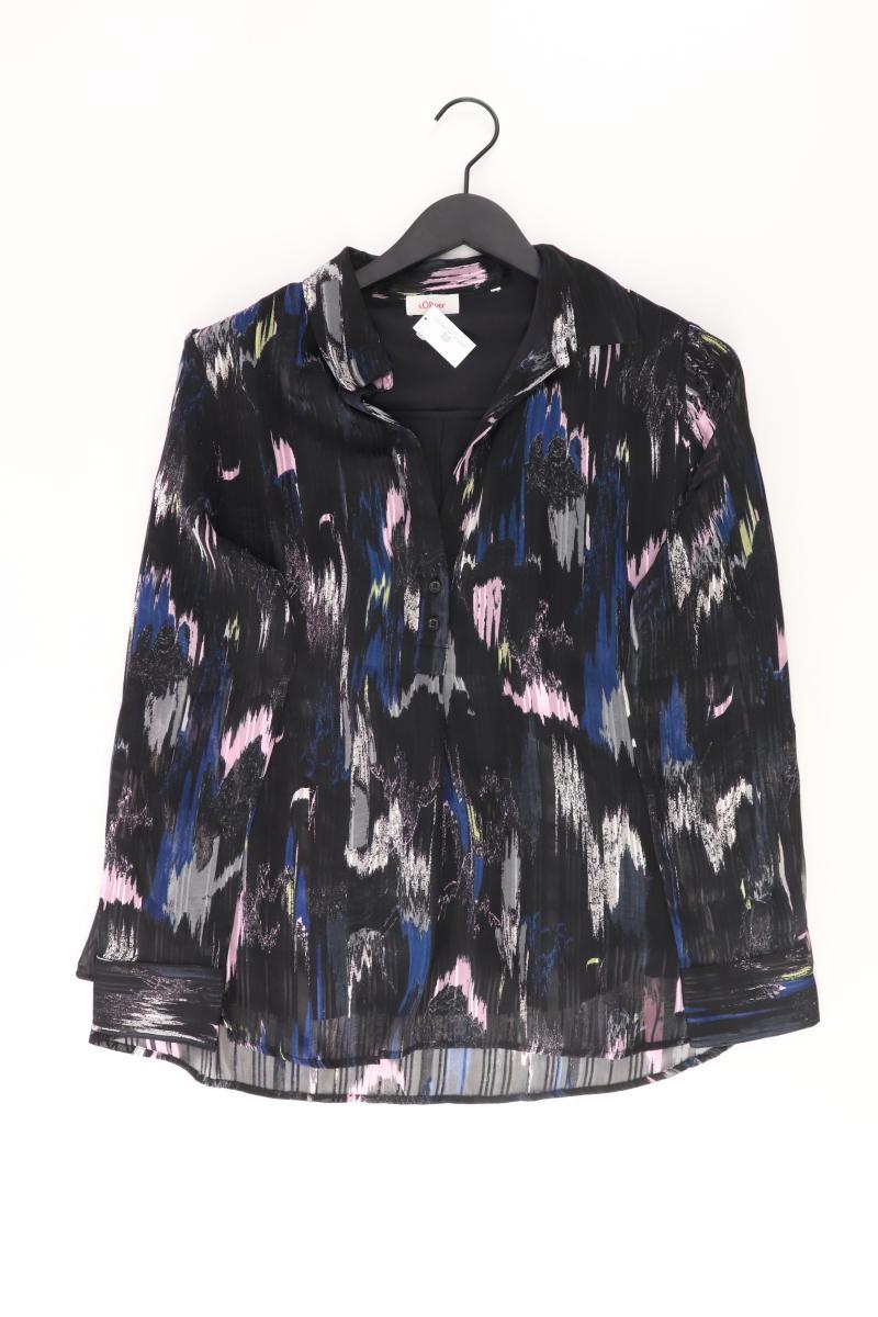 s.Oliver Langarmbluse Gr. XL schwarz