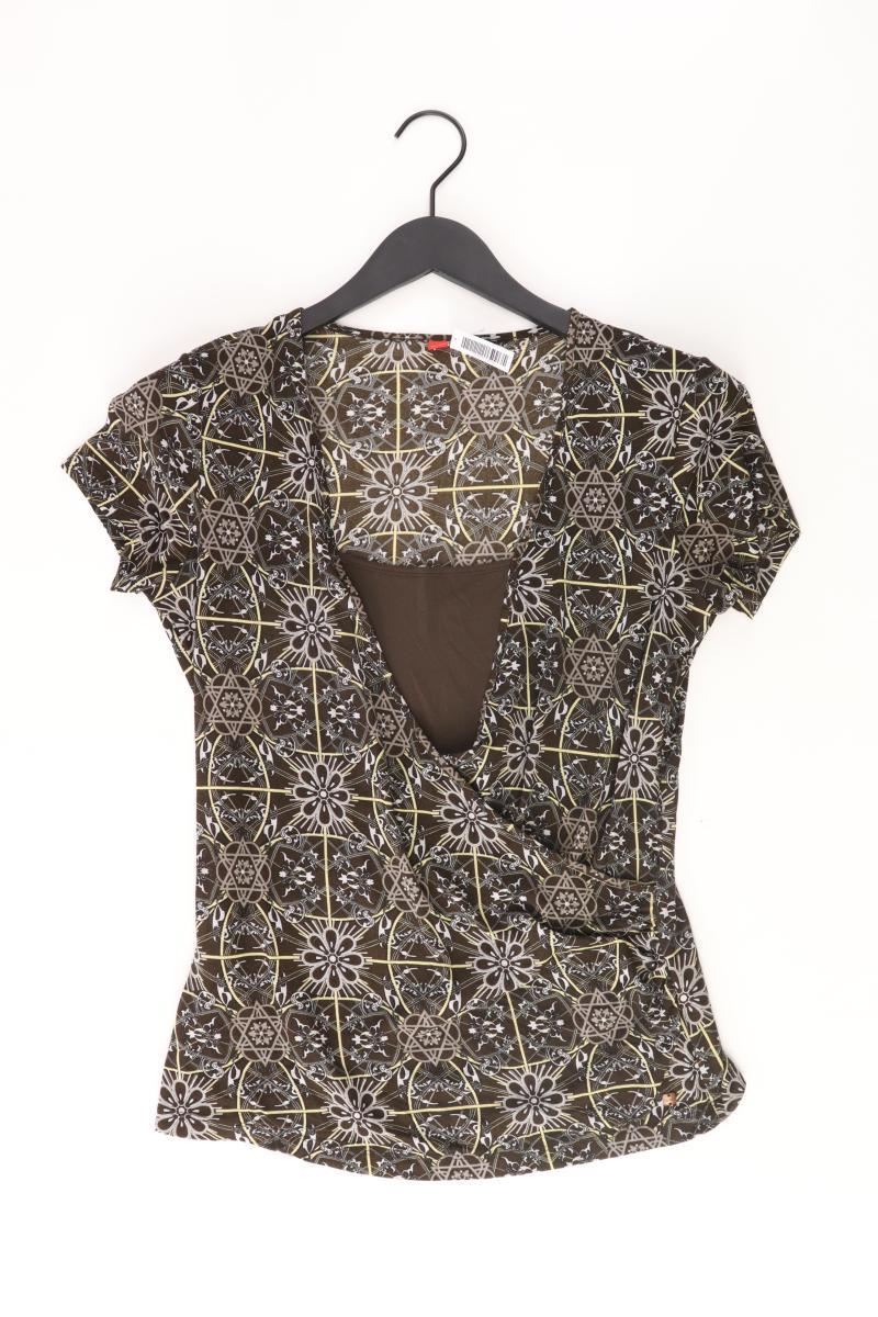 Esprit Y2K Bluse Gr. XL Kurzarm braun