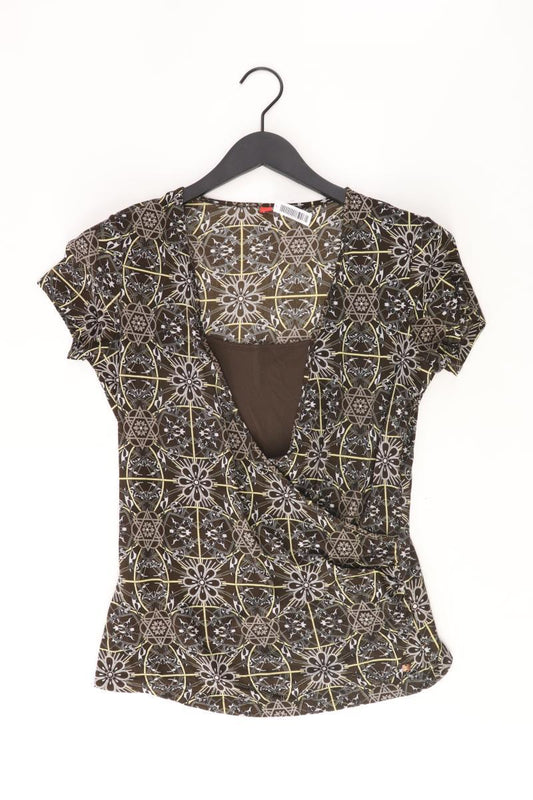 Esprit Y2K Bluse Gr. XL Kurzarm braun