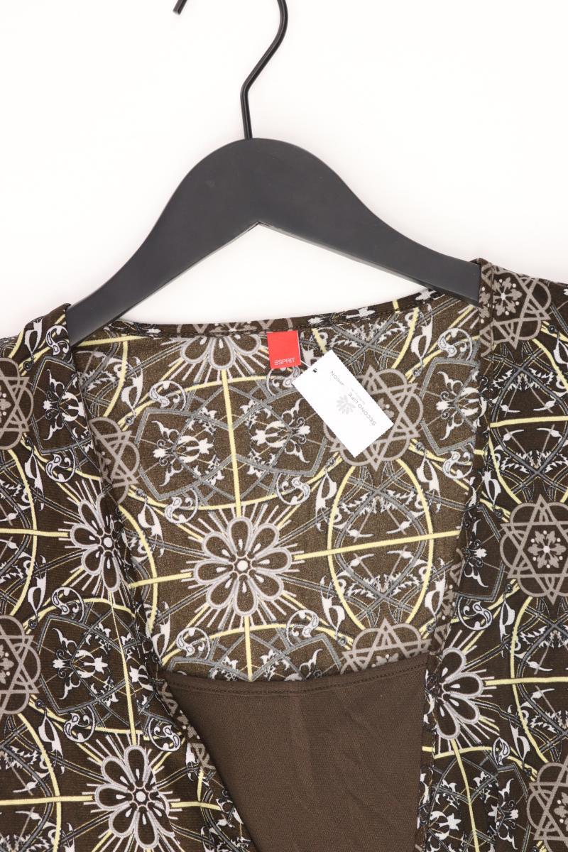 Esprit Y2K Bluse Gr. XL Kurzarm braun