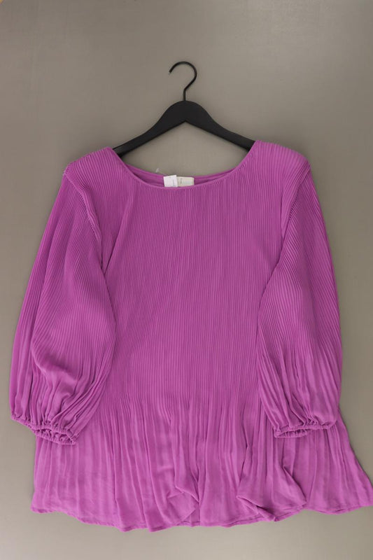 Pfeffinger Regular Bluse Gr. 52 3/4 Ärmel lila aus Polyester