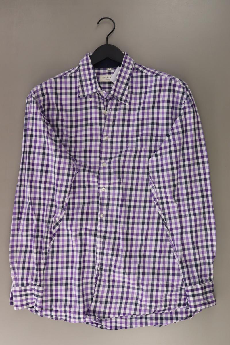 Christian Berg Karohemd für Herren Gr. L kariert Langarm lila