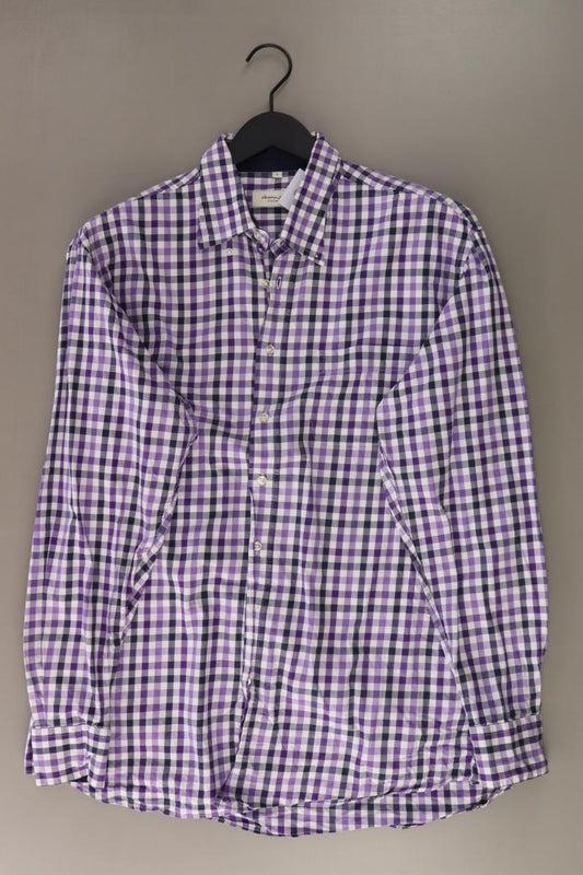 Christian Berg Karohemd für Herren Gr. L kariert Langarm lila