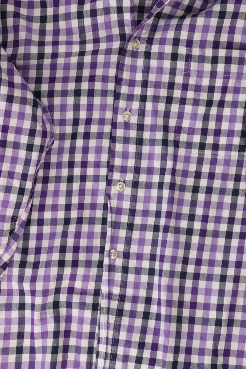 Christian Berg Karohemd für Herren Gr. L kariert Langarm lila