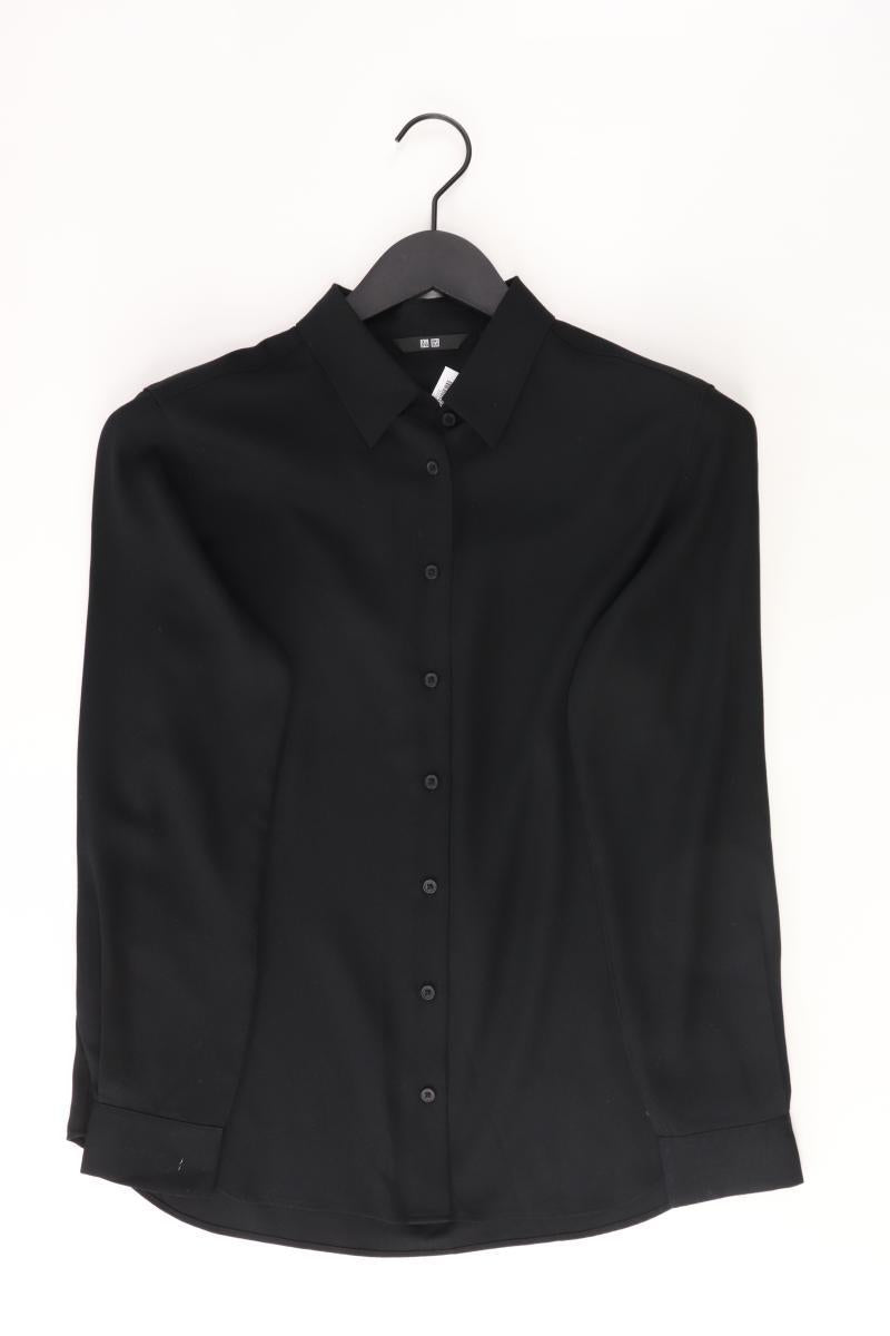 Uniqlo Langarmbluse Gr. S schwarz aus Viskose