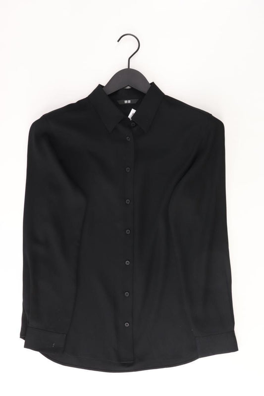 Uniqlo Langarmbluse Gr. S schwarz aus Viskose