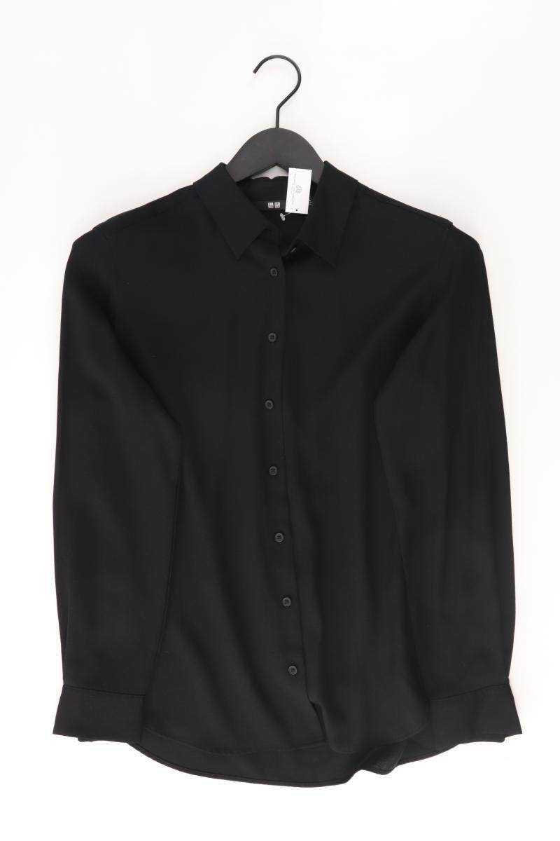 Uniqlo Langarmbluse Gr. S schwarz aus Viskose