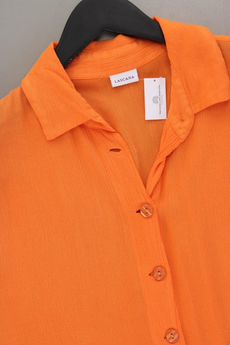 Lascana Longbluse Gr. 38 Kurzarm orange aus Viskose