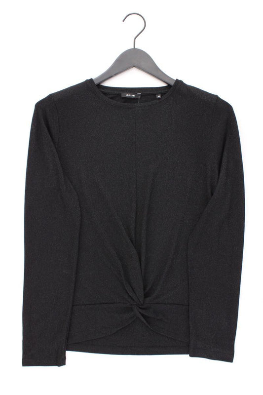 Opus Langarmshirt Modell Suvenia mit Glitzer Gr. 42 neuwertig schwarz