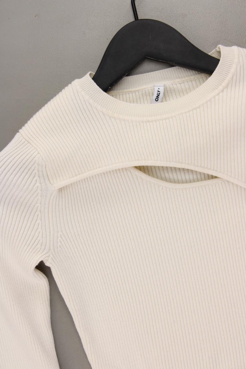 Only Crop Langarmshirt Gr. S creme